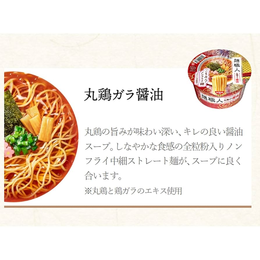 Amazon.co.jp: 日清麺職人 醤油 日清食品 カップ麺 88g×12個